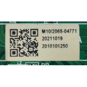 MAIN-FUENTE  PARA SMART TV ONN / NUMERO DE PARTE RT28211-ZC01-01 / M10/2065-04771 / 20211019 / 2010101250 / DISPLAY CC430LV2D / MODELO 100069992 / M,ODELO DE 43''